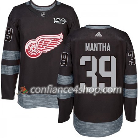 Adidas Maillot de Hockey Detroit Red Wings Anthony Mantha 39 1917-2017 100th Anniversary Noir Authentic - Homme
